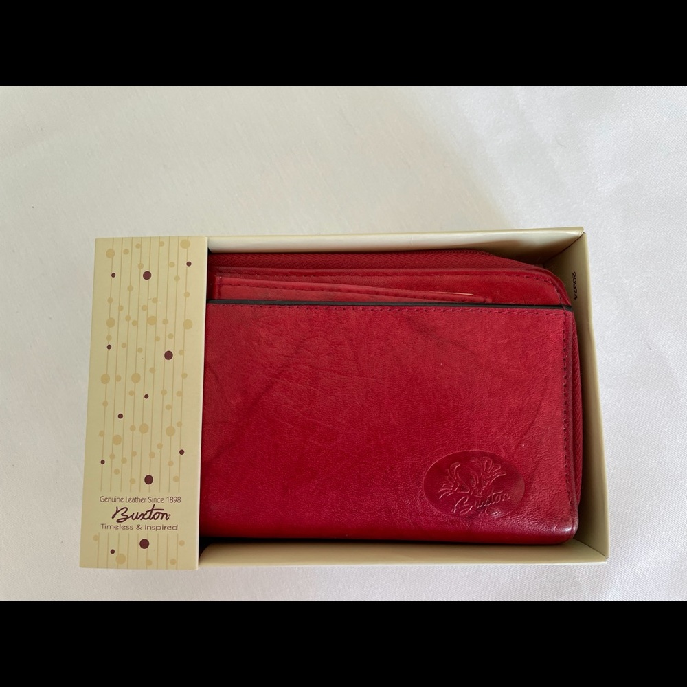 Buxton Wallet, Red